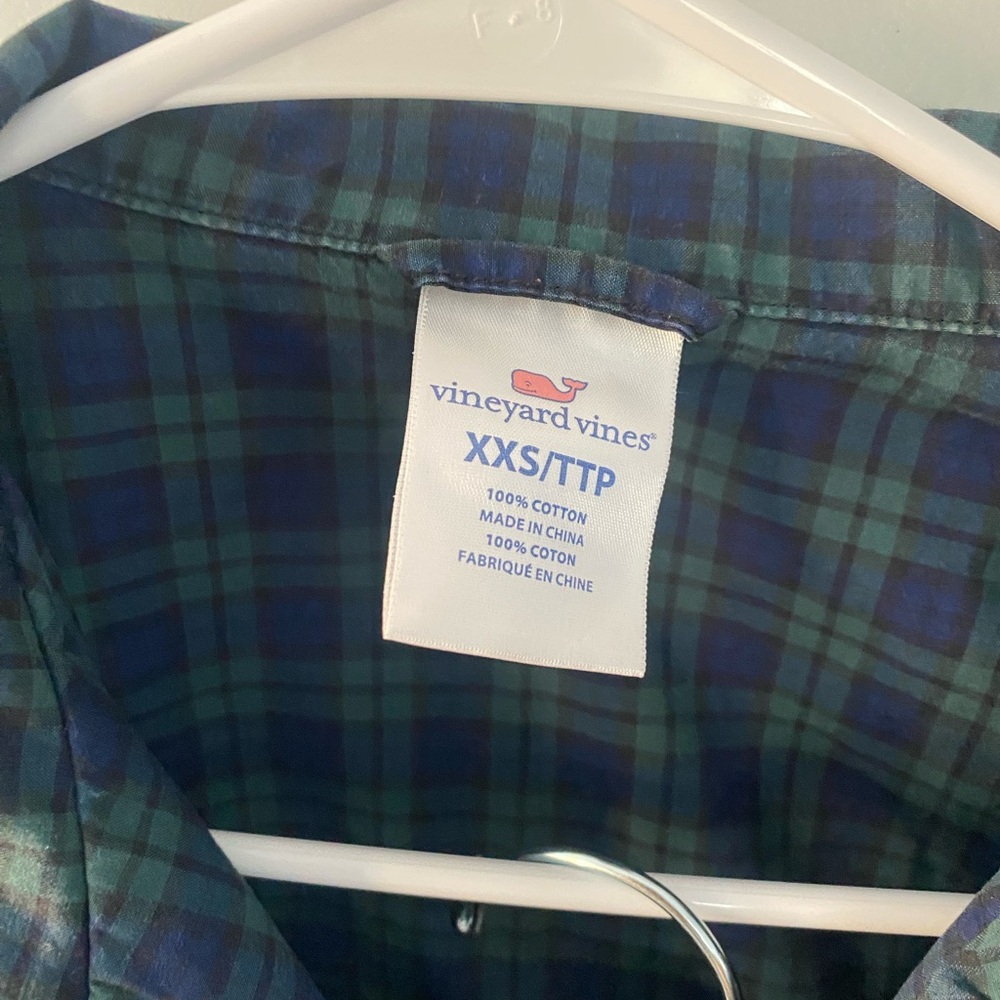 Vineyard Vines Outlet Plaid Pajamas Set - Size XXS - Picture 4 of 9
